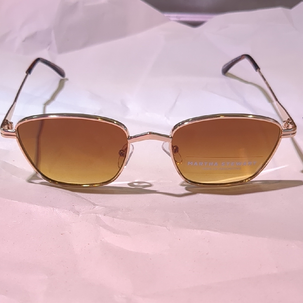Martha Stewart Gold-Tinted Sunglasses